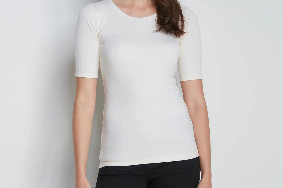 Half Sleeve Crew Neck Cotton Modal Blend T-shirt
