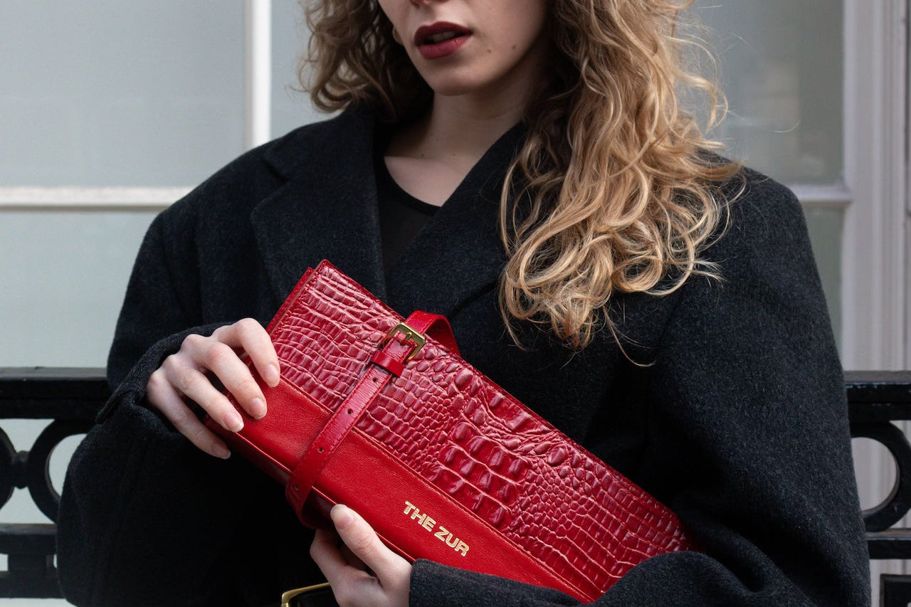 Boat Bag Red/Silver