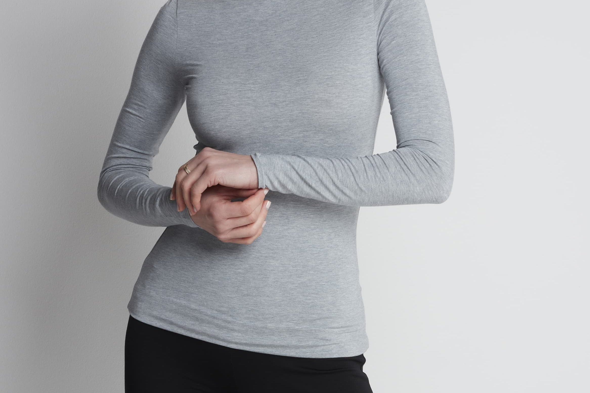 Roll Neck Micro Modal Top