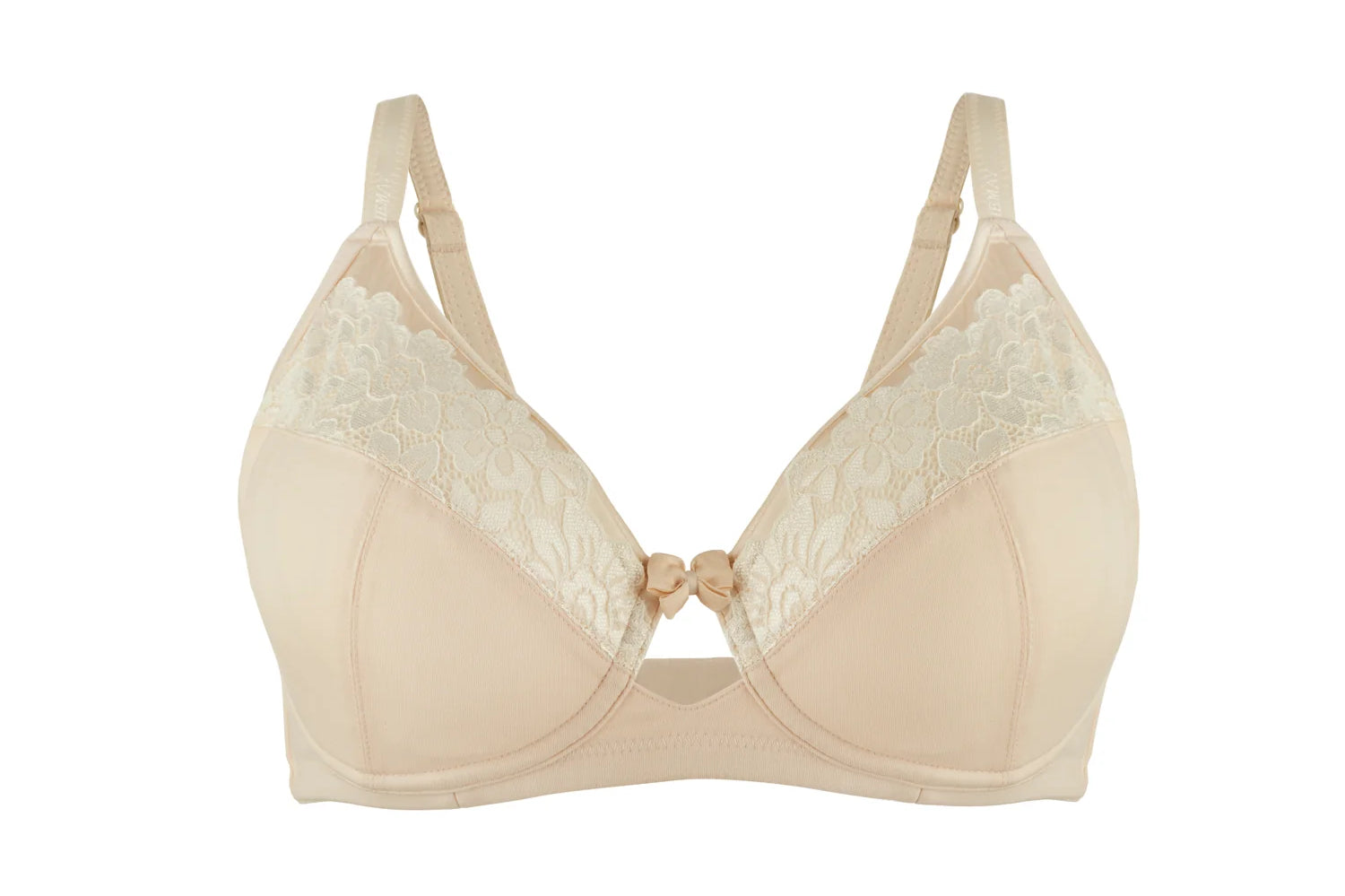 Rosie - Silk & Organic Cotton Lace Full Cup Wireless Bra