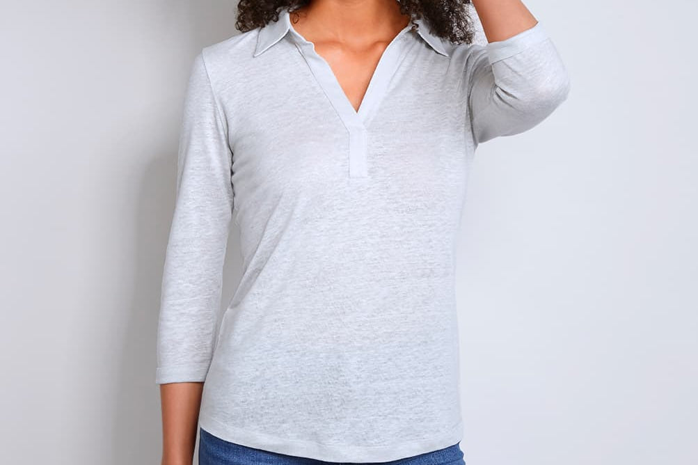 Collared Linen T-shirt