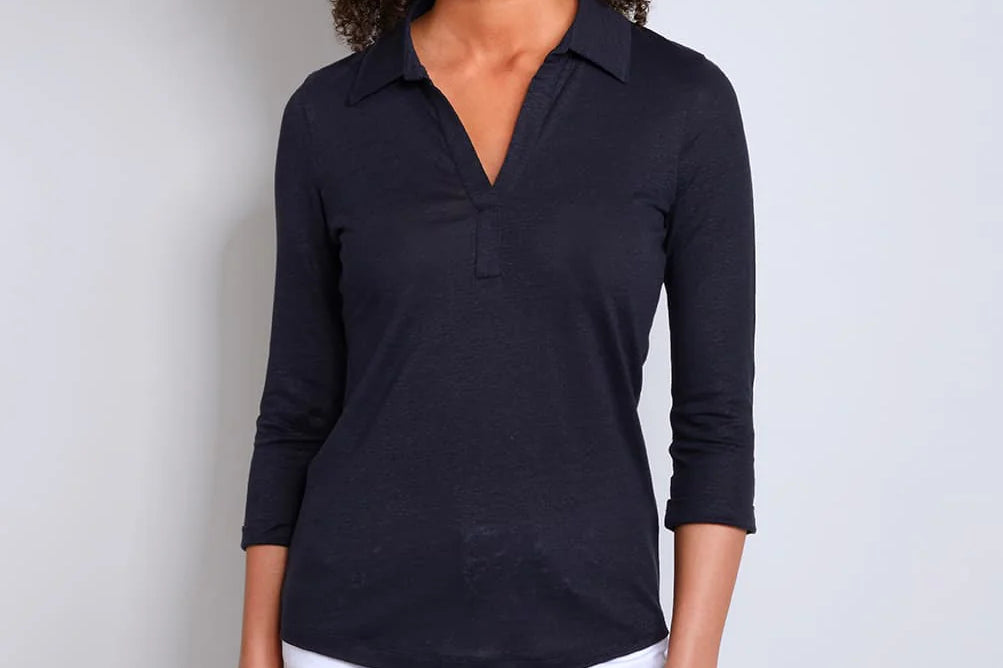 Collared Linen T-shirt