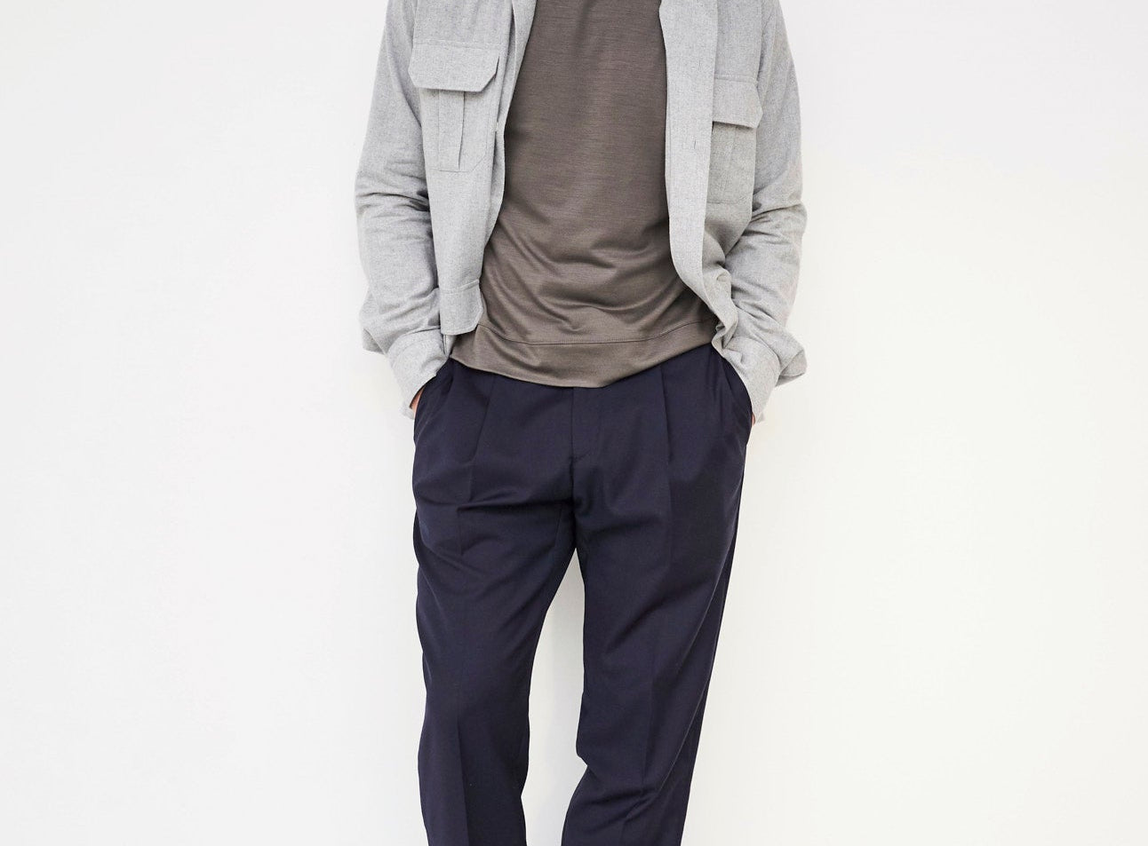 Neem London Italian Men's Flannel Recycled Overshirt, Grey – The Revivas